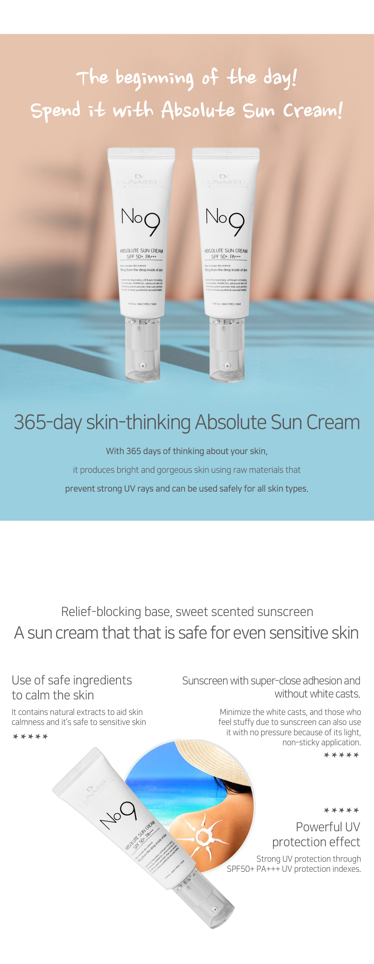 Absolute Sunscreen 50ml · Neat  healthy sunblock that doesn't glisten
· Block double ultraviolet (UVA / UVB) prevention